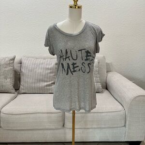 Haute Hippie Heather Gray Tee